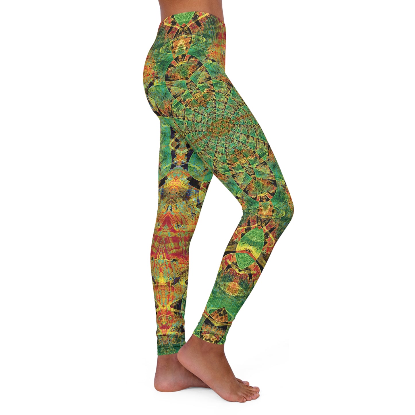 Spandex Leggings - Love Light Fractals No.3d