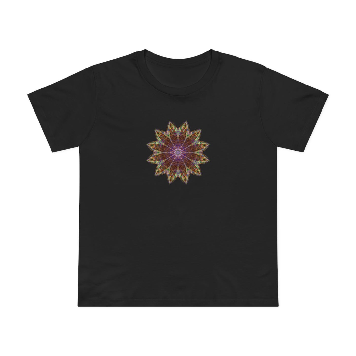 Women’s Maple Tee - Love Light Mandalas No.13