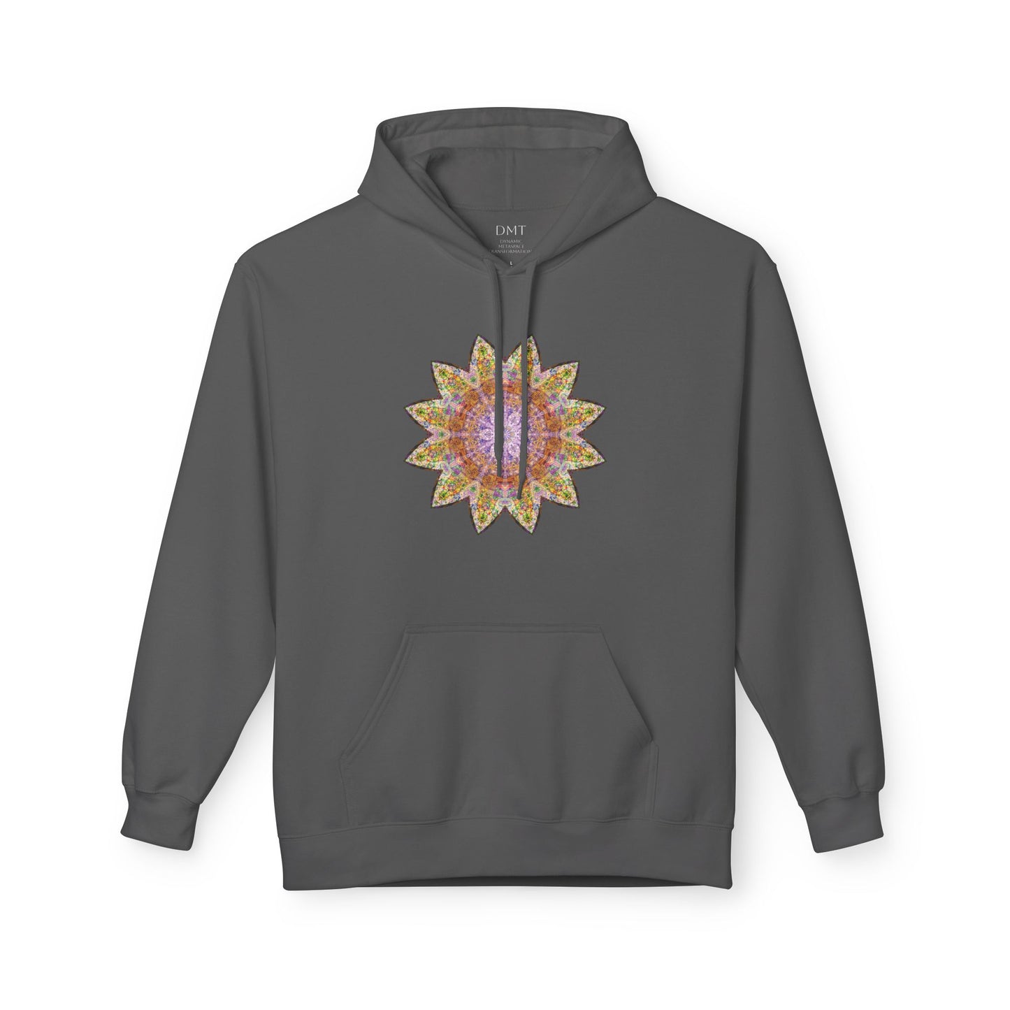 Unisex Midweight Softstyle Fleece Hoodie - Love Light Mandalas No.14