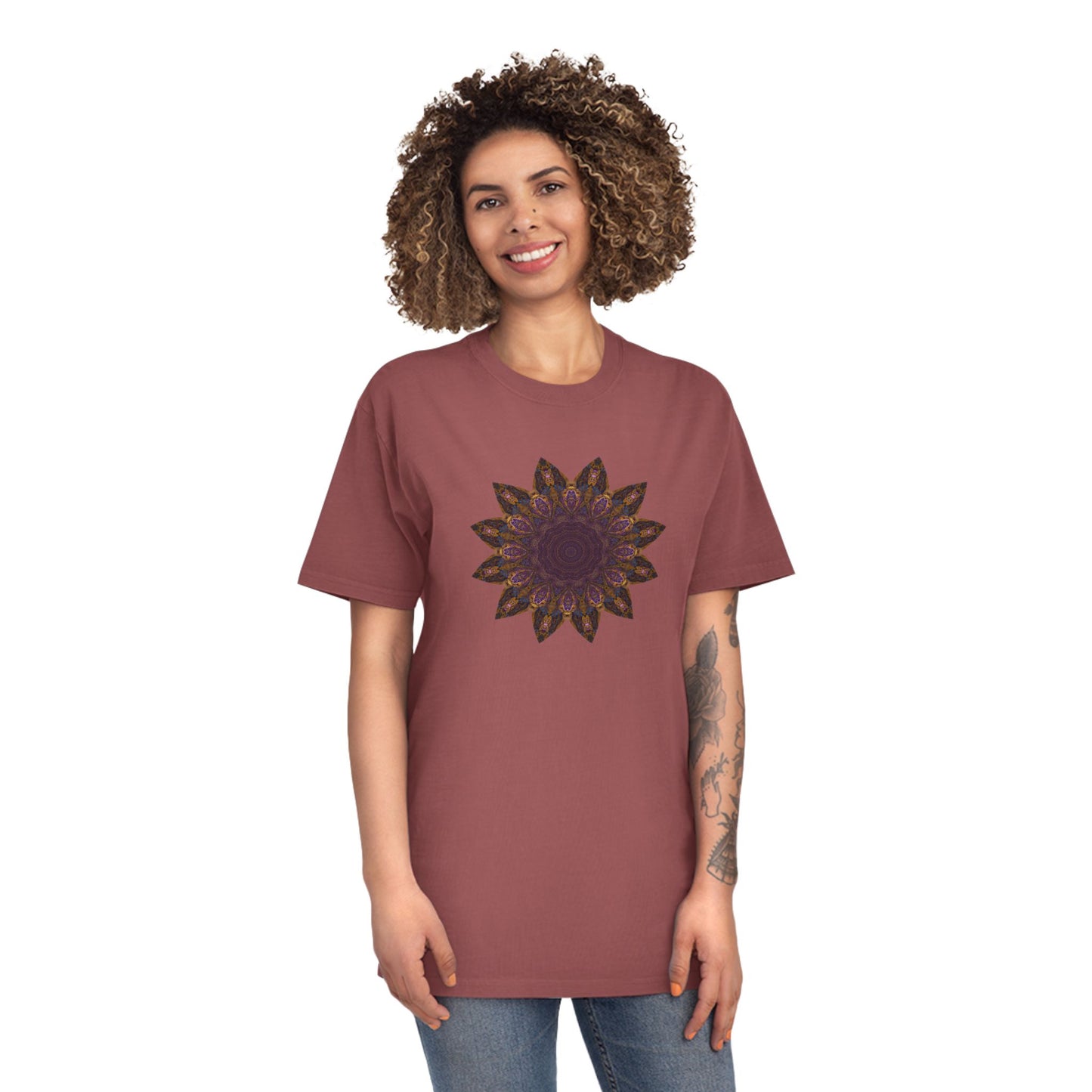 Unisex Faded Shirt - Love Light Mandalas No.1