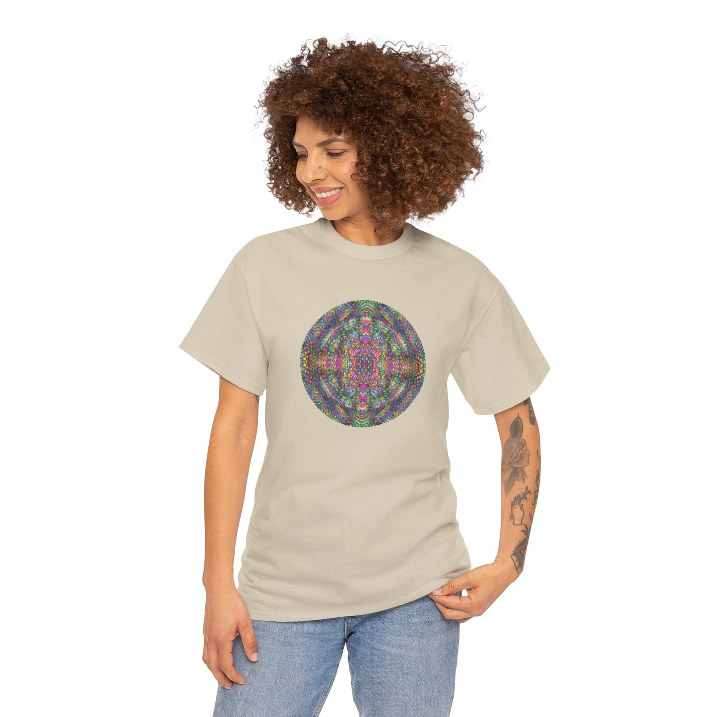 Unisex Heavy Cotton Tee - DMT Scribe Spheres No.4
