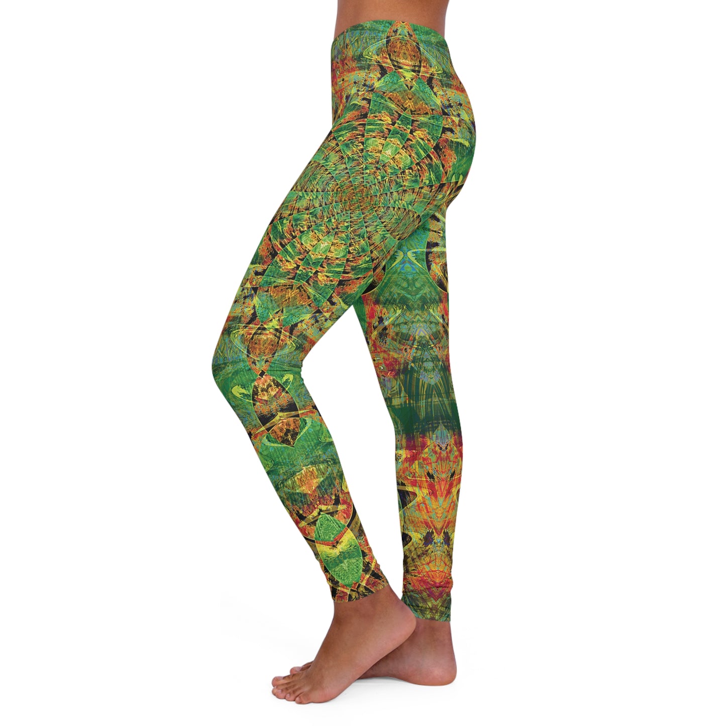 Spandex Leggings - Love Light Fractals No.3b
