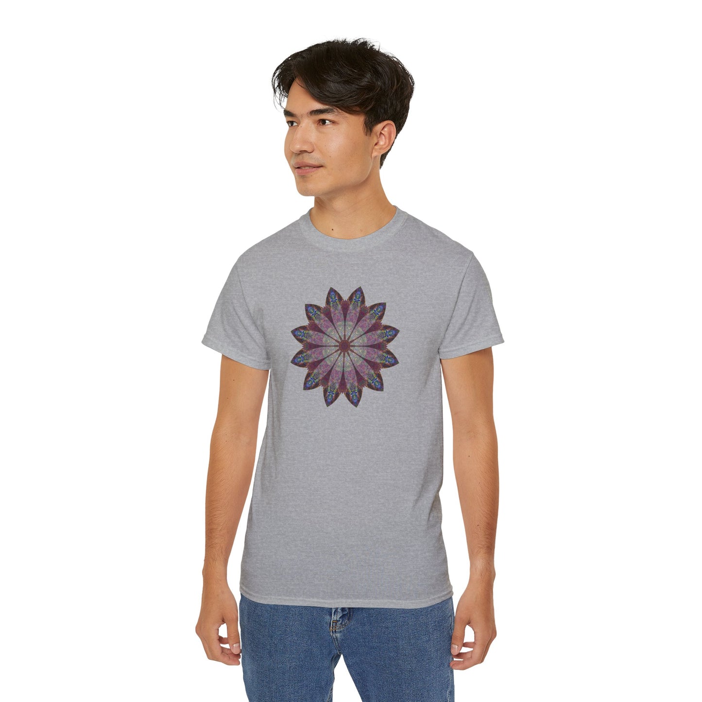 Unisex Ultra Cotton Tee - Love Light Mandalas No.9