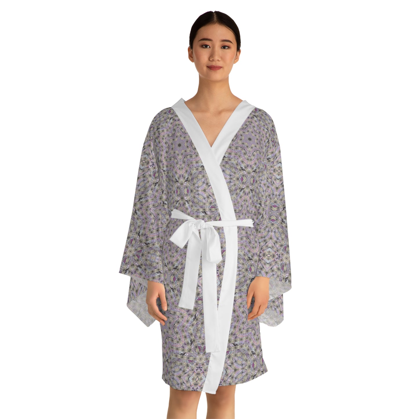 Long Sleeve Kimono Robe - P5 Kaleidoscopic No.23