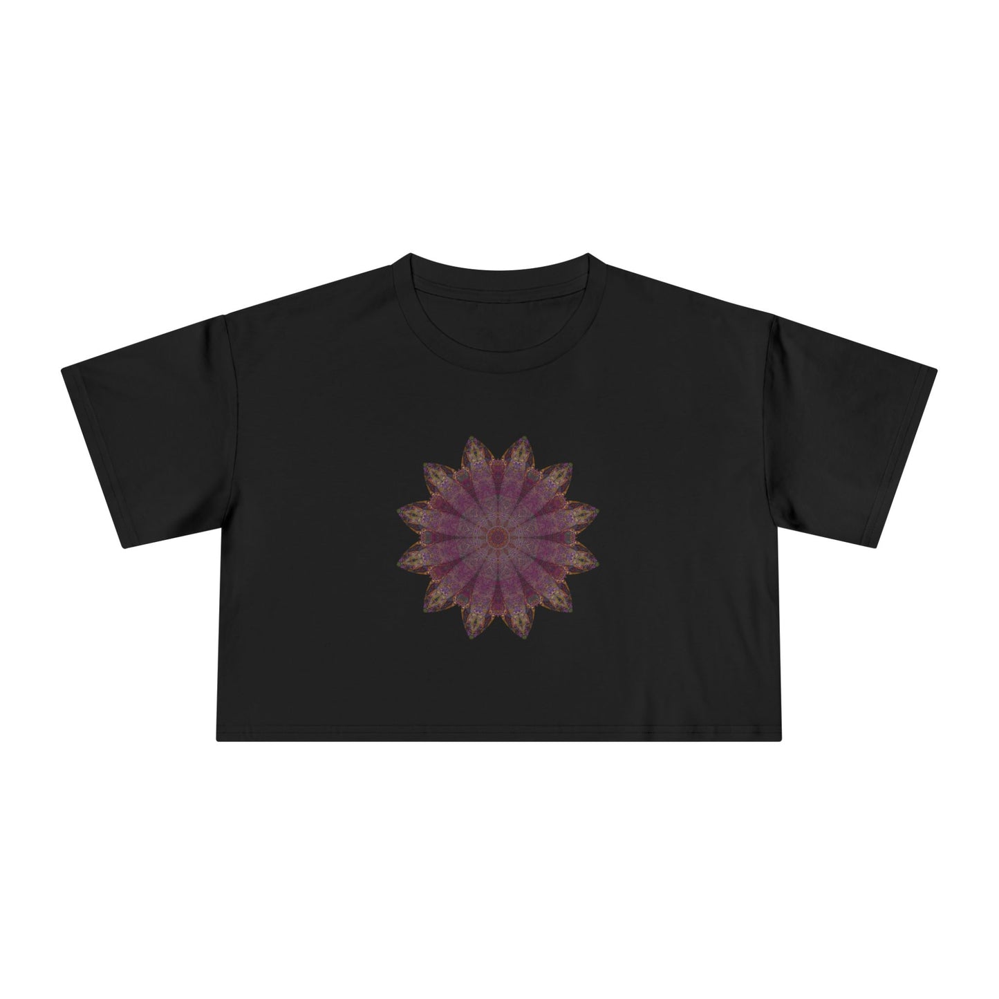 Women's Cropped Tee - Love Light Mandalas No.6