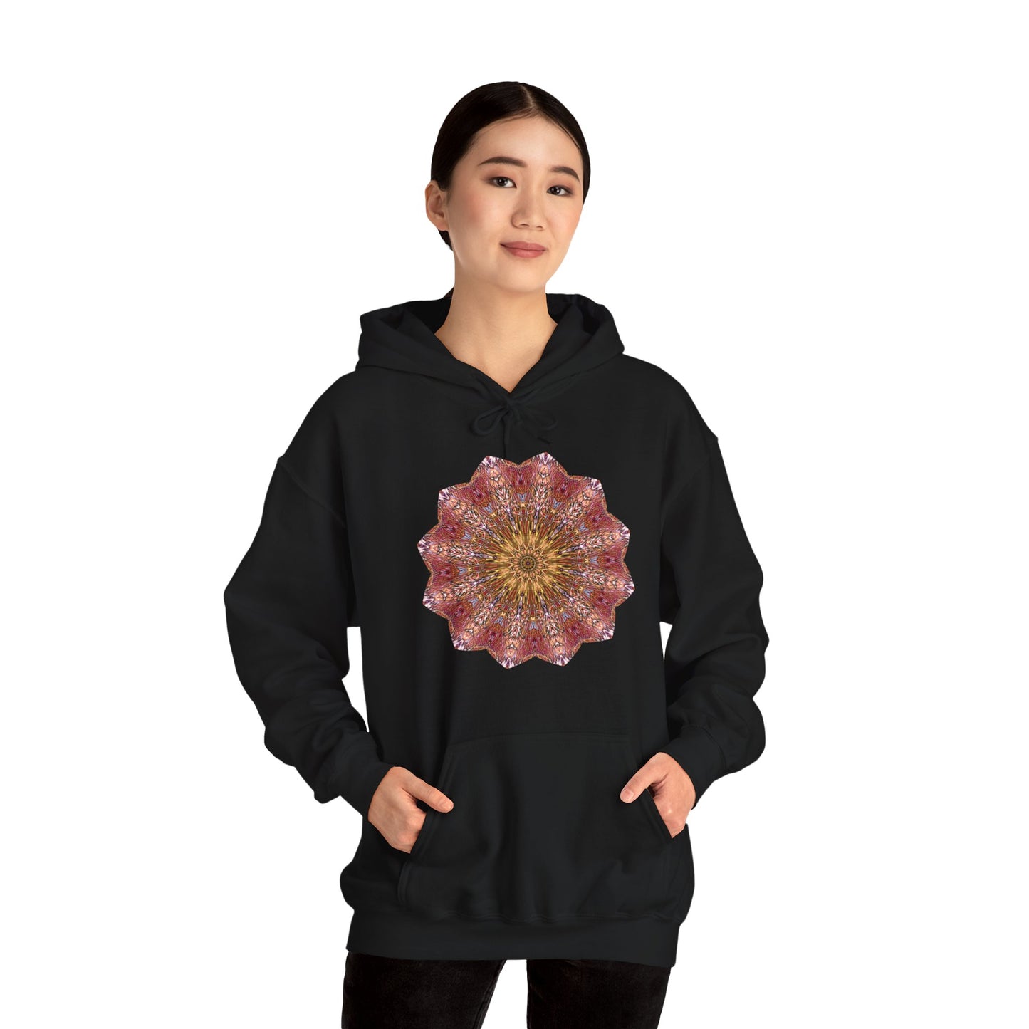 Unisex Heavy Blend™ Hooded Sweatshirt - Starflower Mandalas No.2