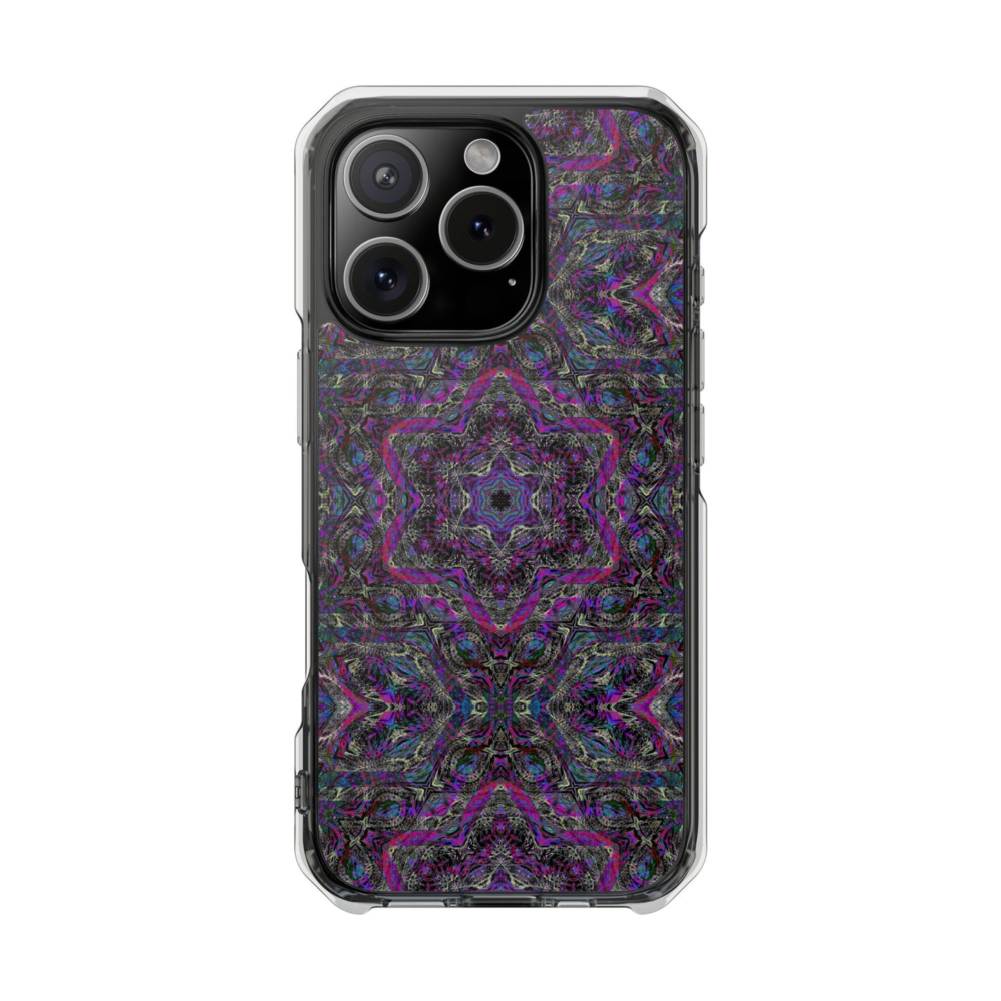 iPhone 16 Magnetic Clear Impact Case - P5 Kaleidoscopic No.33