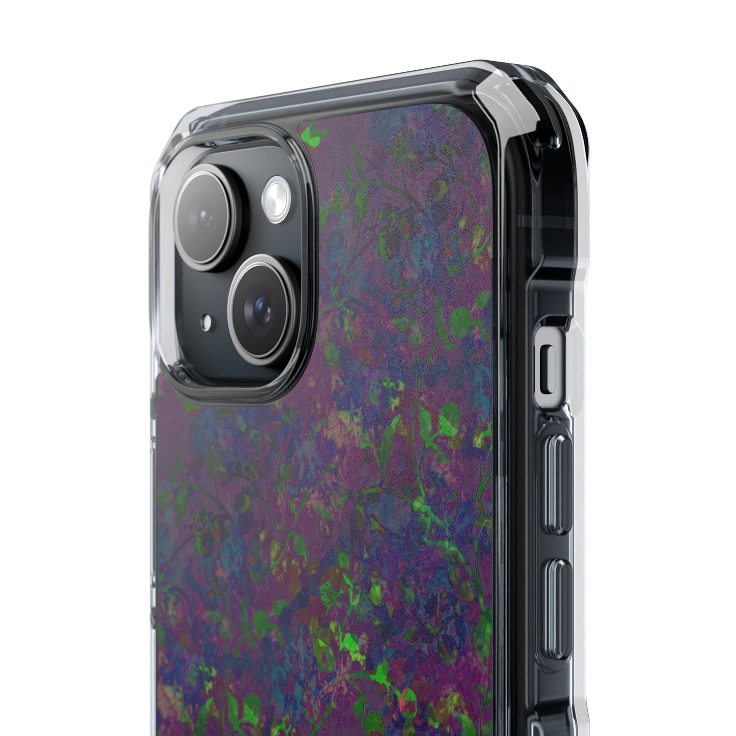 iPhone 15 Magnetic Clear Impact Case - Hidden Weave Series V3 No.23