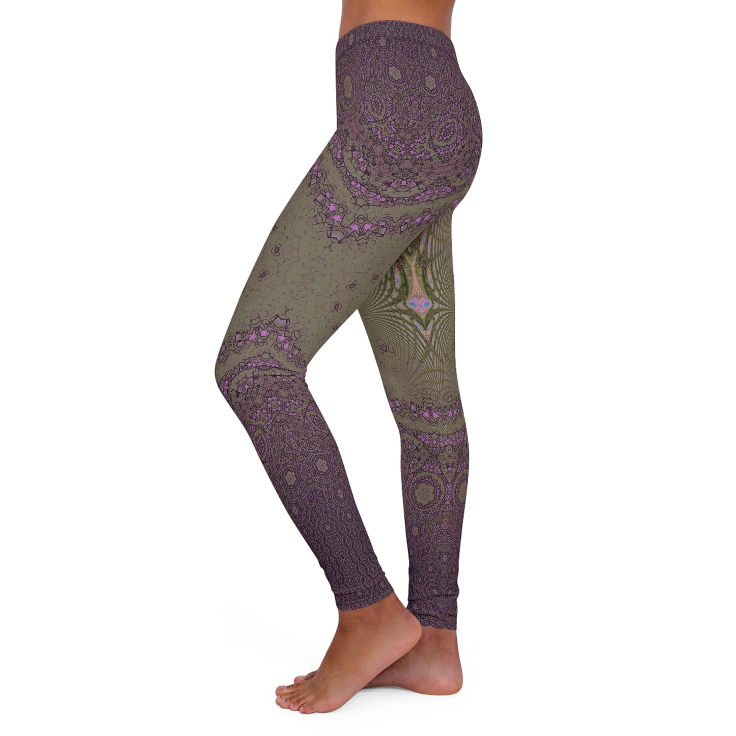 Spandex Leggings - Love Light Fractals No.11b