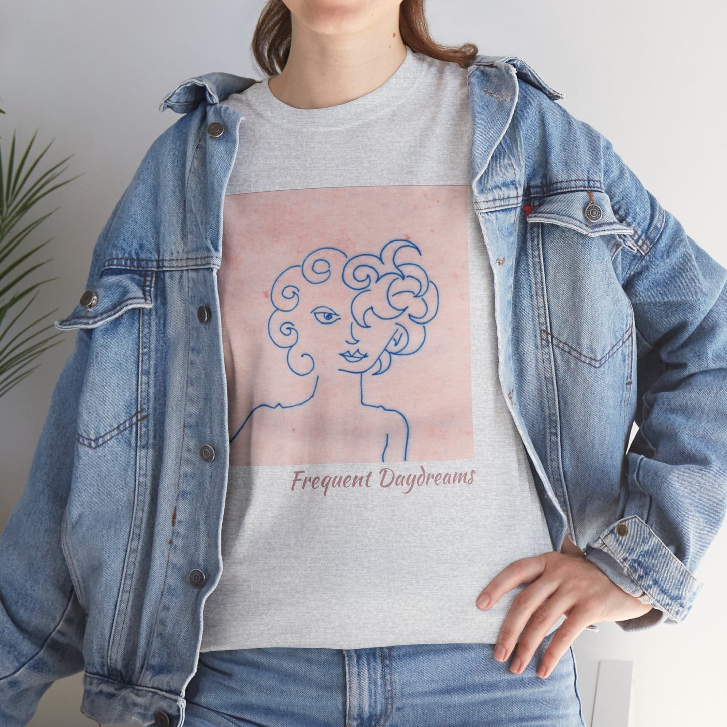 Unisex Heavy Cotton Tee - Frequent Daydreams Sketch No.47