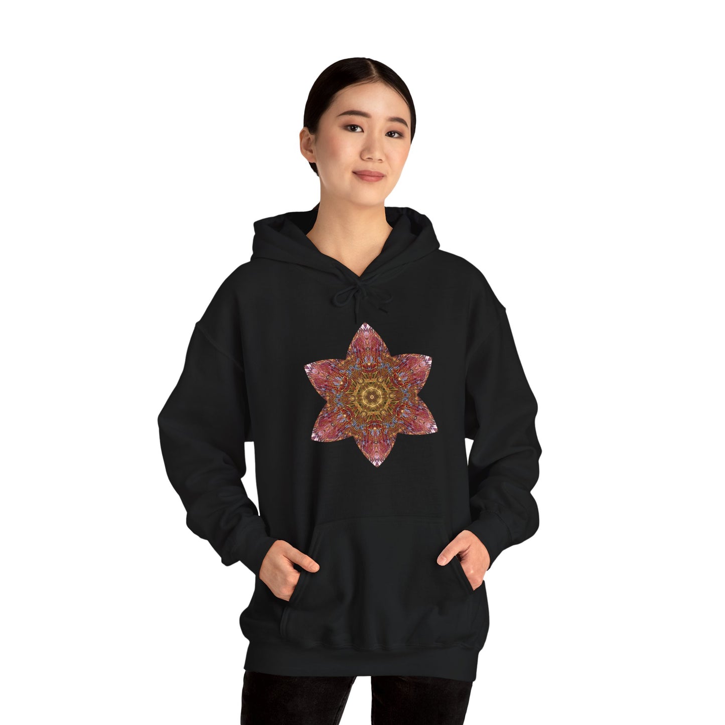 Unisex Heavy Blend™ Hooded Sweatshirt - Starflower Mandalas No.3