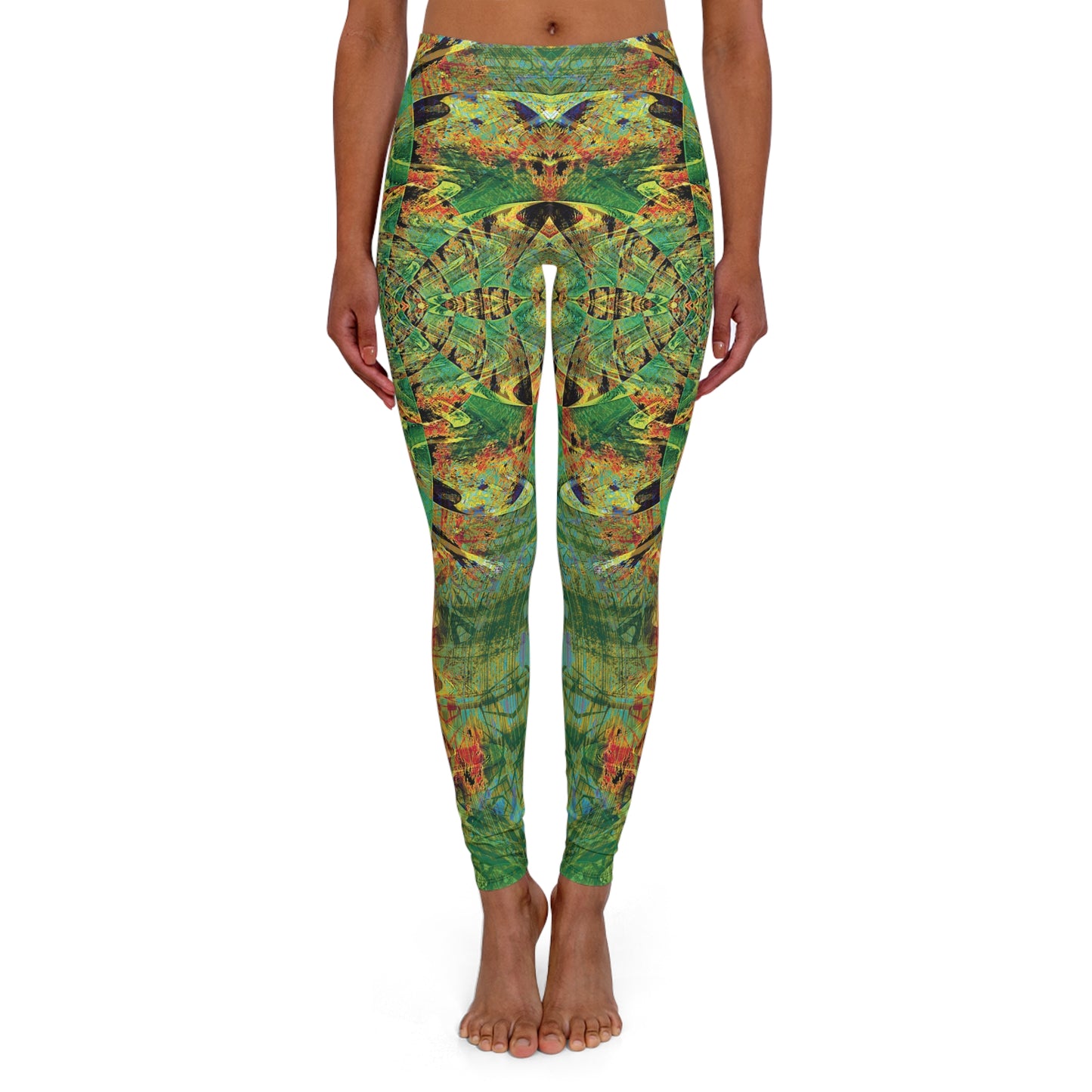 Spandex Leggings - Love Light Fractals No.3c