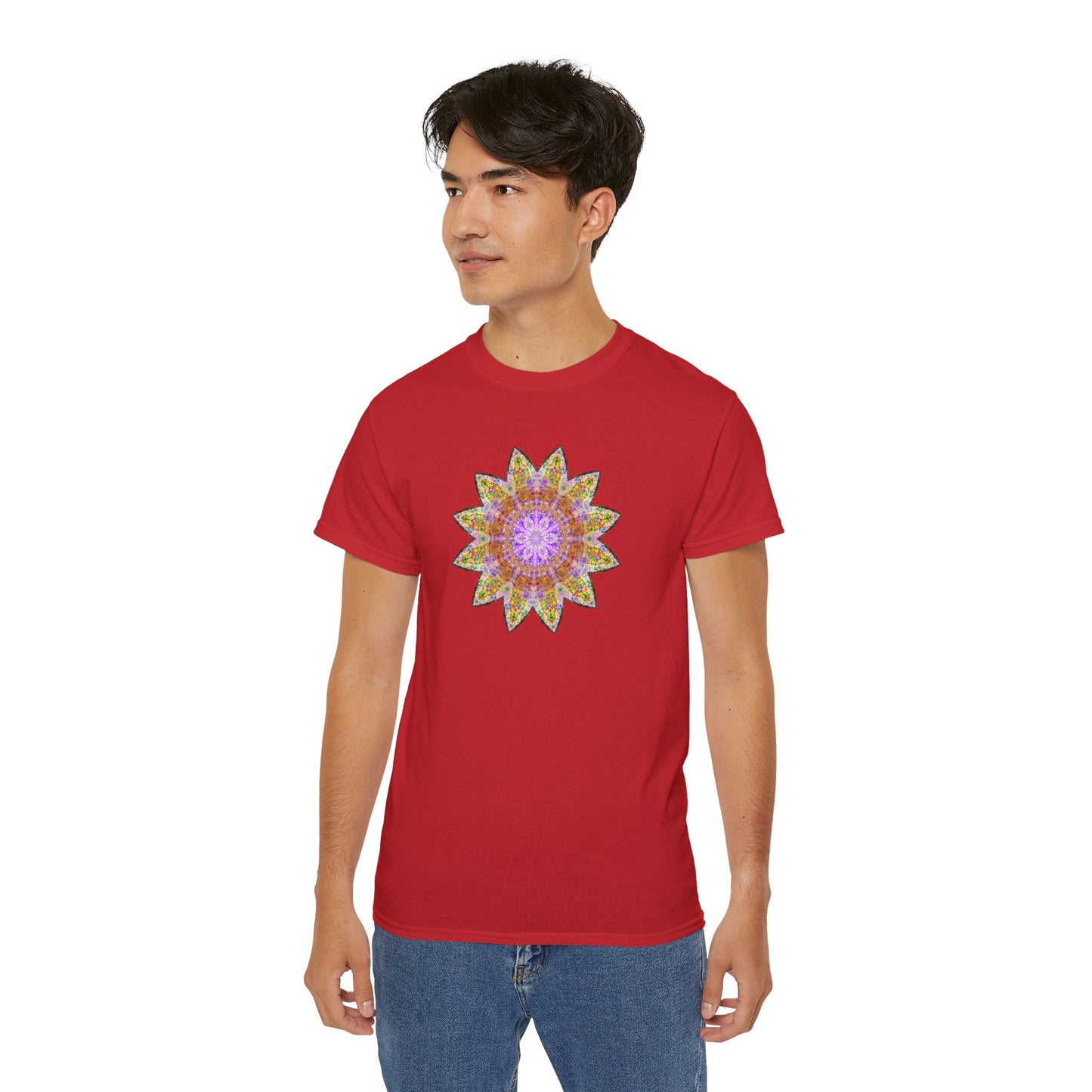 Unisex Ultra Cotton Tee - Love Light Mandalas No.14