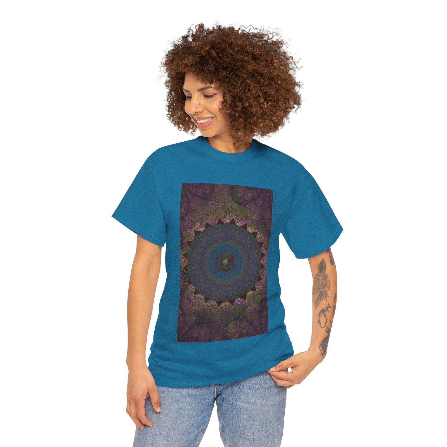 Unisex Heavy Cotton Tee - Love Light Spheres No. L8S1