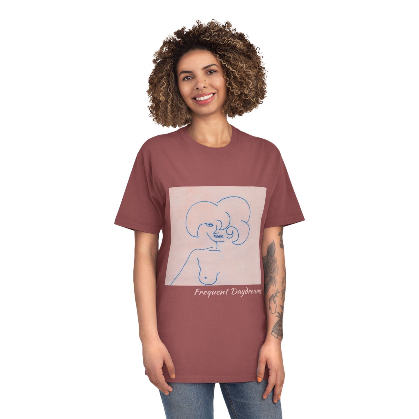 Unisex Faded Shirt - Frequent Daydreams Sketch No.45