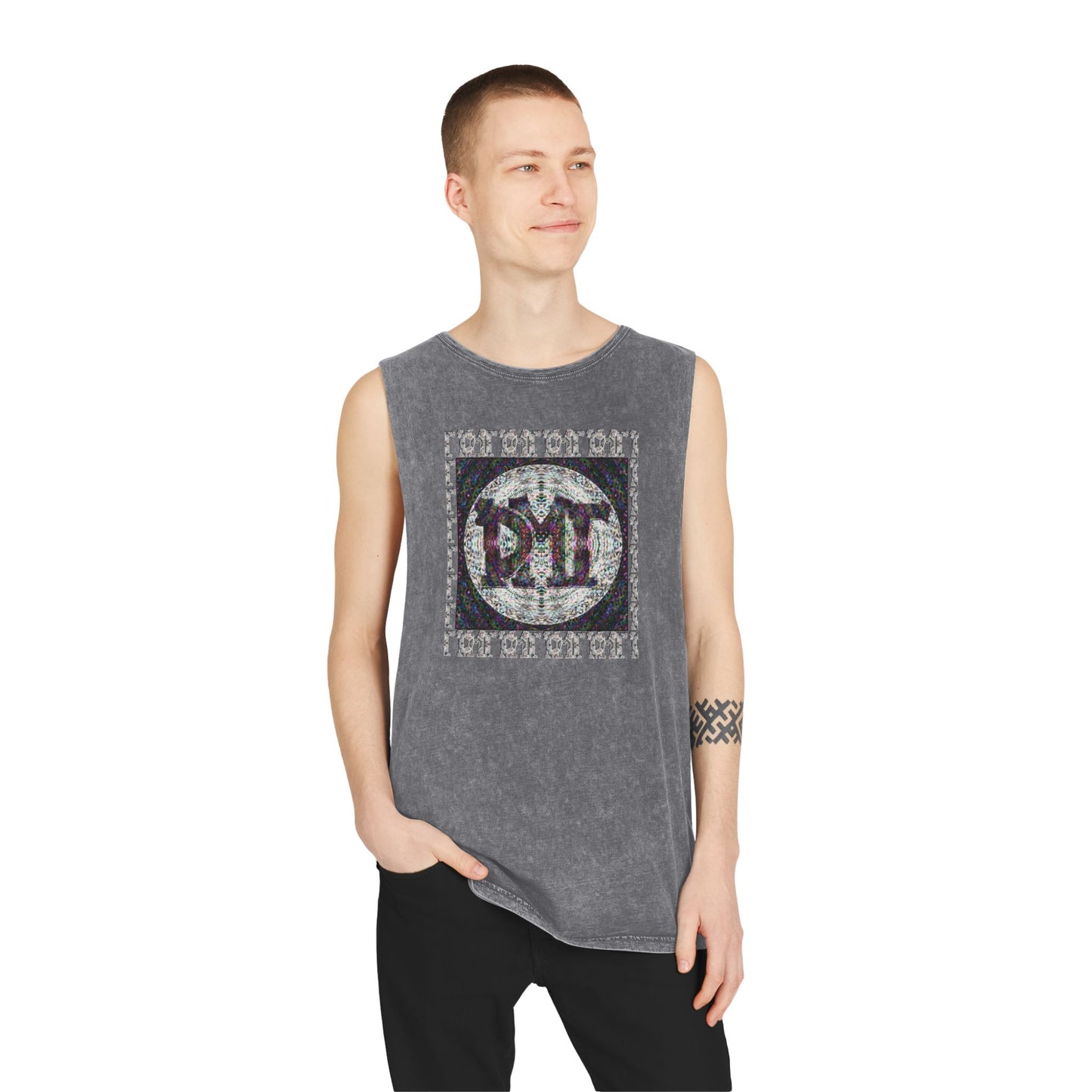 Unisex Stonewash Tank Top - DMT Scribe No.10