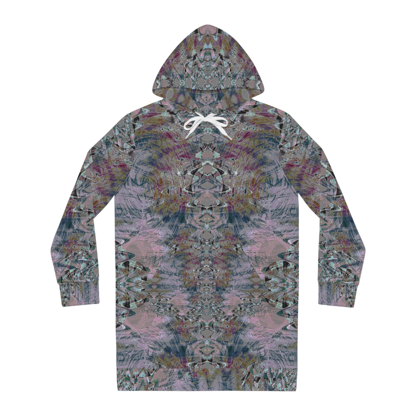 Women's Hoodie Dress - Love Light Fractals No.5