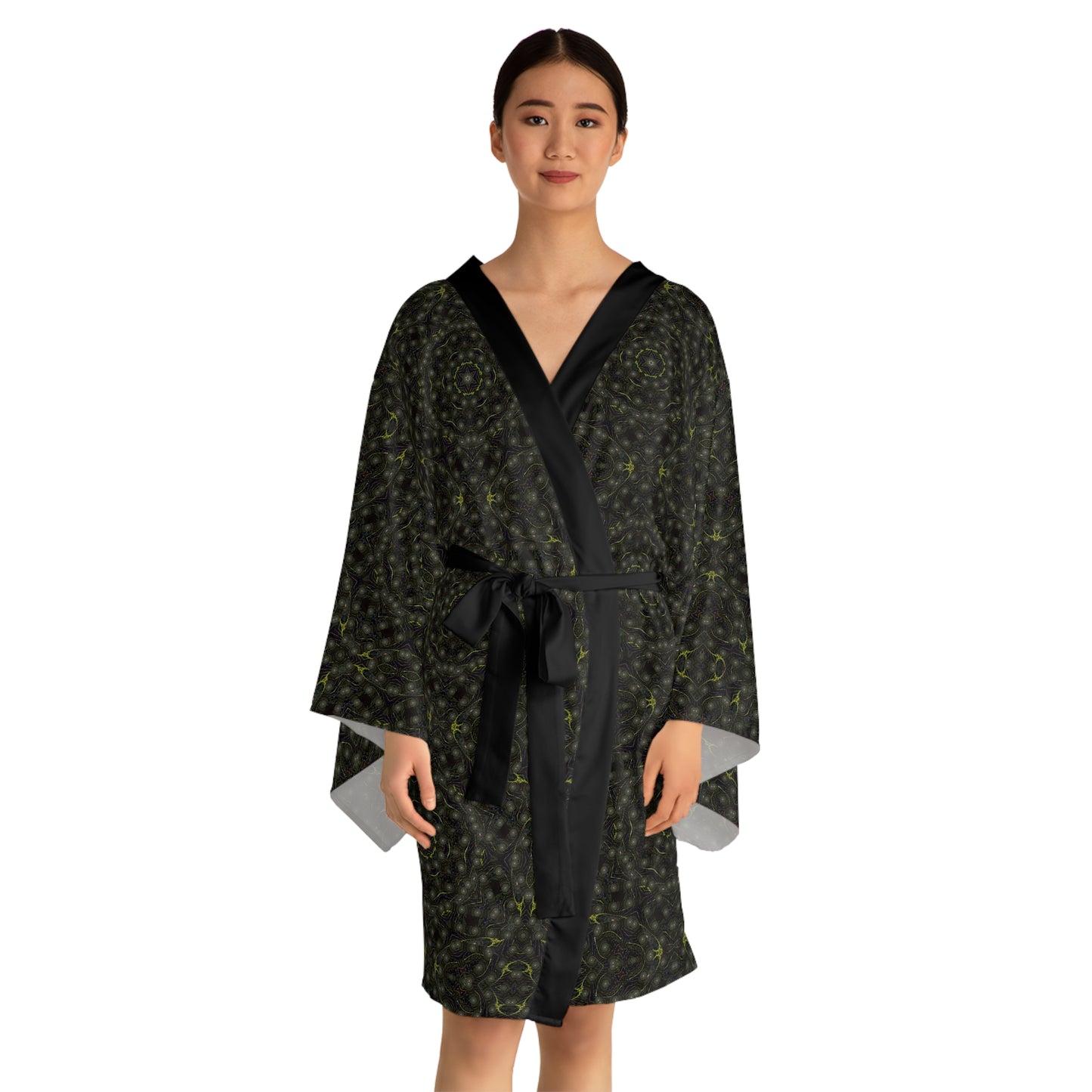 Long Sleeve Kimono Robe - P5 Kaleidoscopic No.2