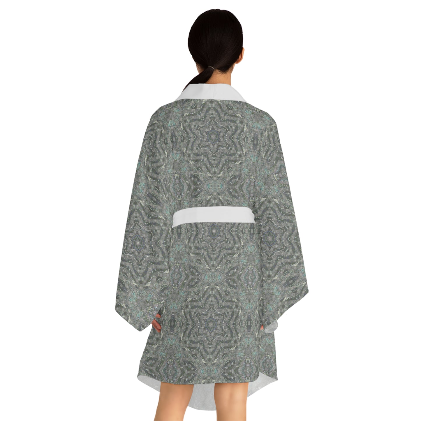 Long Sleeve Kimono Robe - P5 Kaleidoscopic No.28