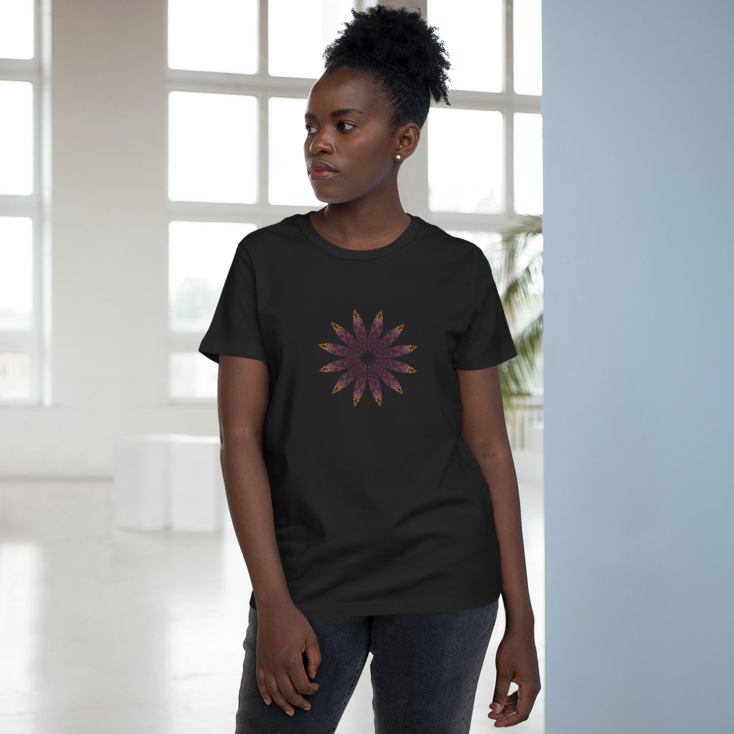 Women’s Maple Tee - Love Light Mandalas No.2