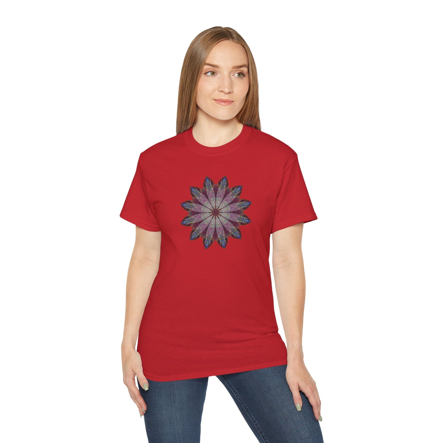 Unisex Ultra Cotton Tee - Love Light Mandalas No.9