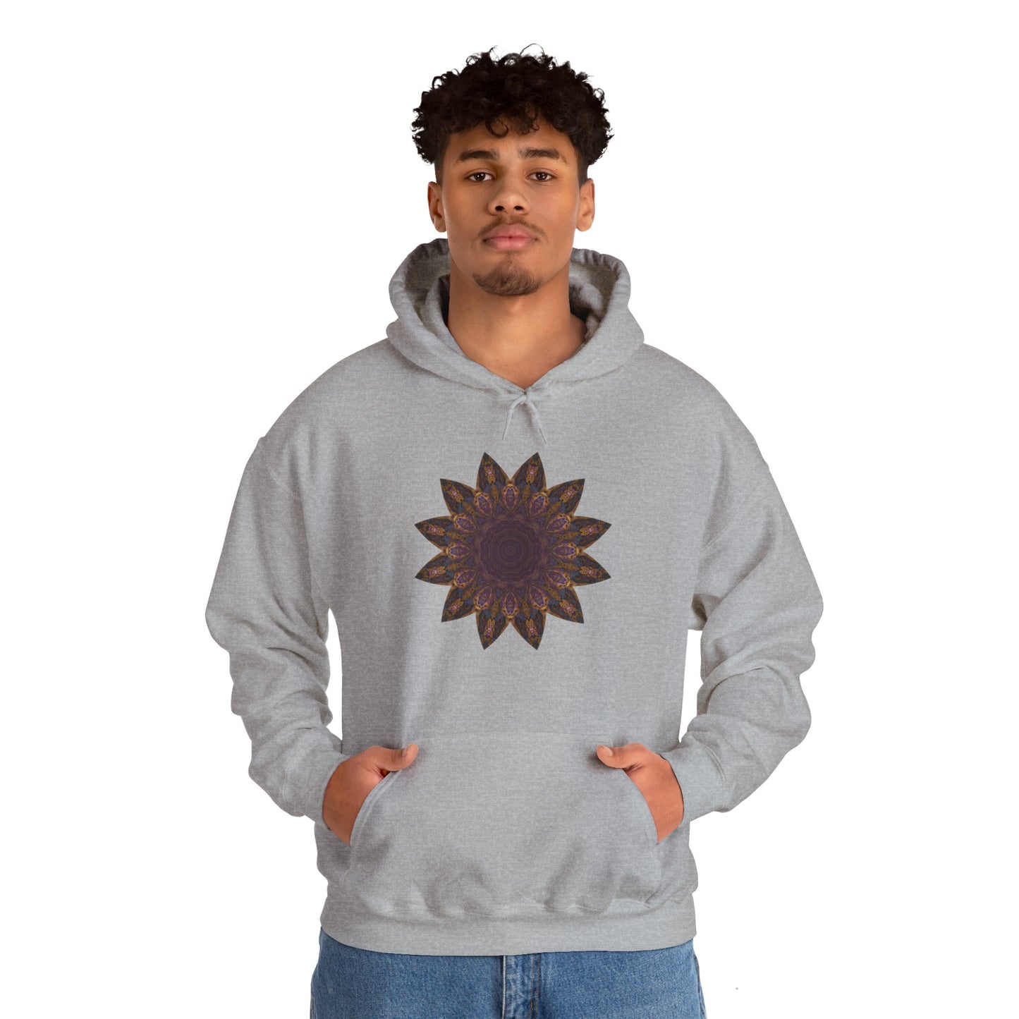 Unisex Heavy Blend™ Hooded Sweatshirt - Love Light Mandalas No.1
