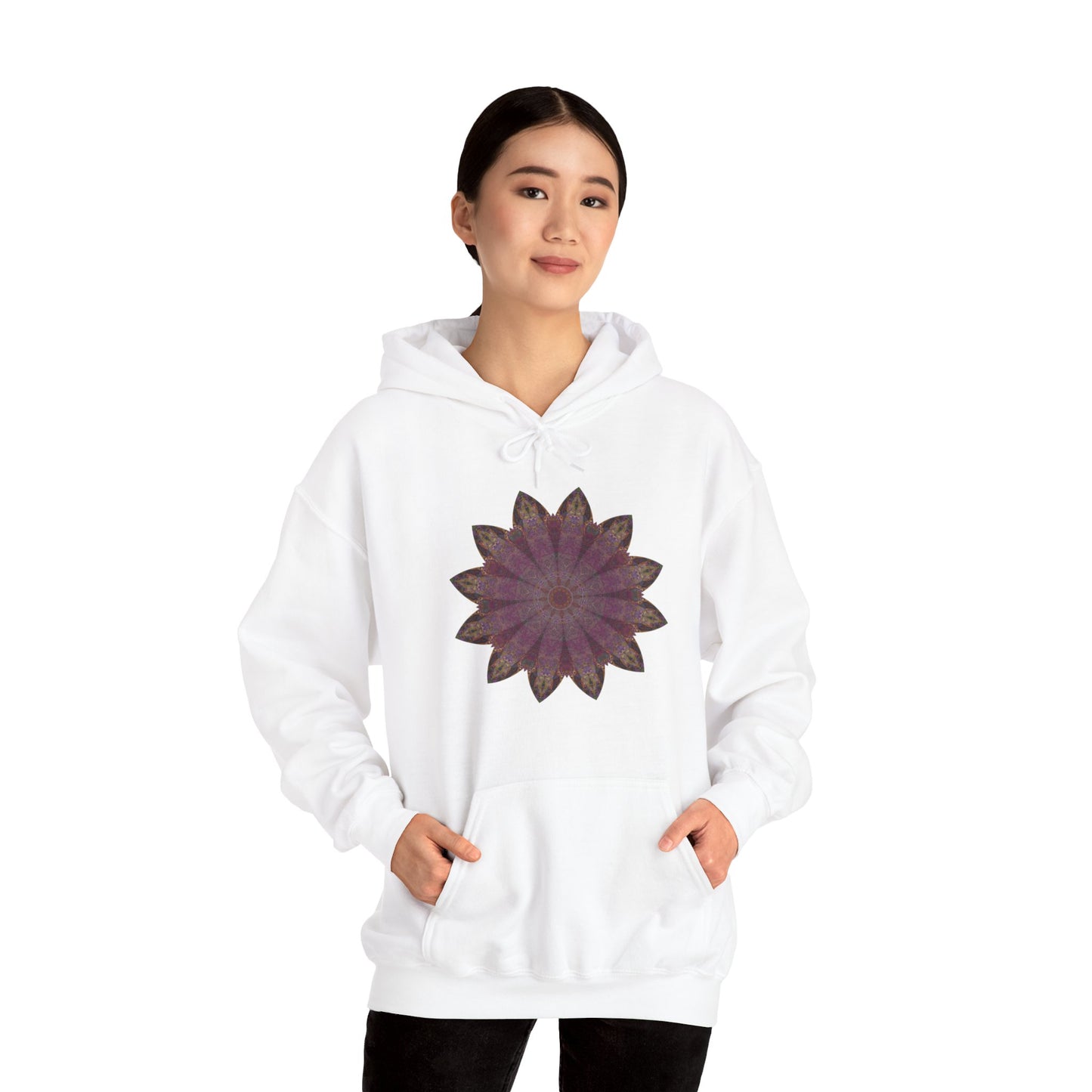 Unisex Heavy Blend™ Hooded Sweatshirt - Love Light Mandalas No.6