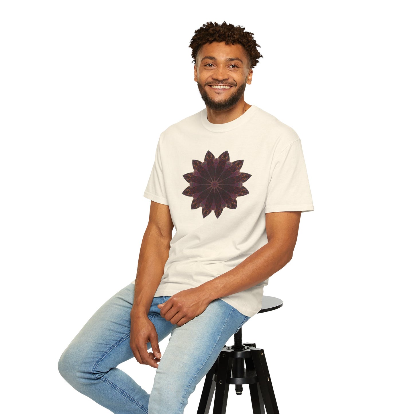 Unisex Garment-Dyed T-shirt - Love Light Mandalas No.5
