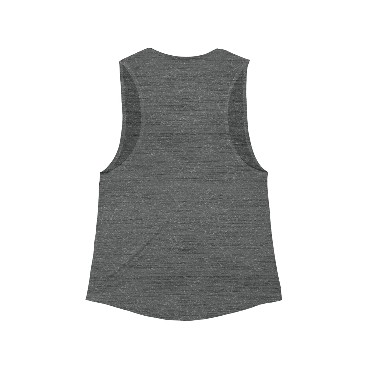 Women's Flowy Scoop Muscle Tank - Fractal Moon No.2