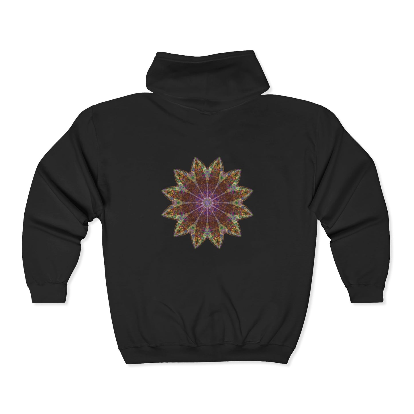 Unisex Heavy Blend™ Full Zip Hooded Sweatshirt - Love Light Mandalas No.13