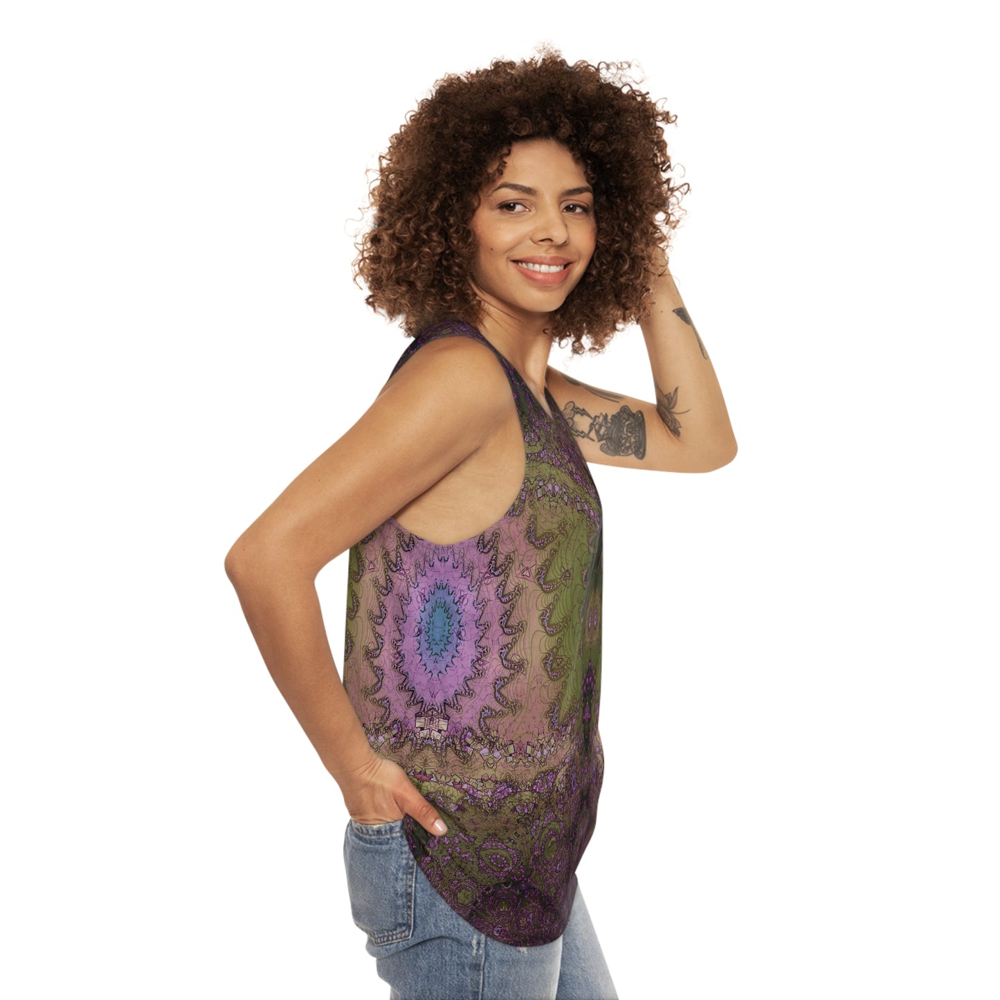 Unisex Tank Top - Love Light Fractals No.8