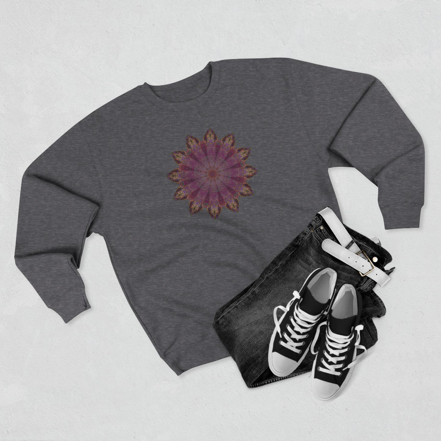 Unisex Crewneck Sweatshirt - Love Light Mandalas No.6
