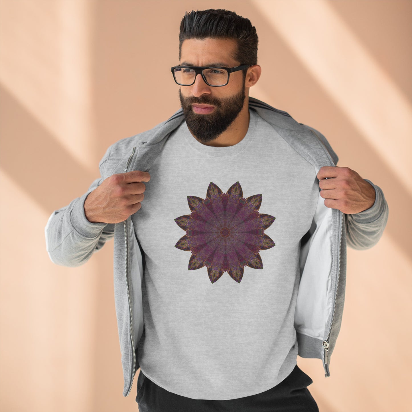 Unisex Crewneck Sweatshirt - Love Light Mandalas No.6
