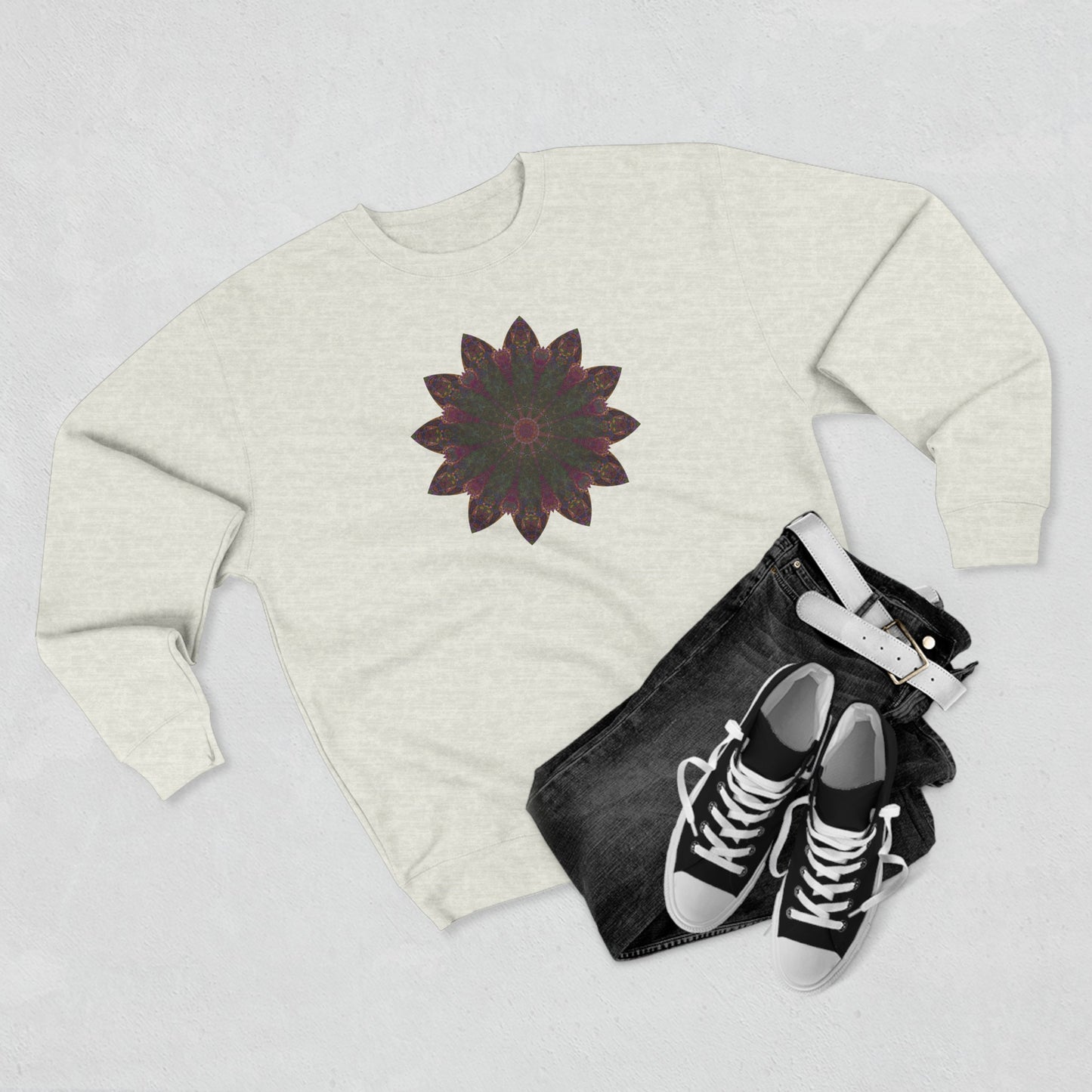 Unisex Crewneck Sweatshirt - Love Light Mandalas No.7