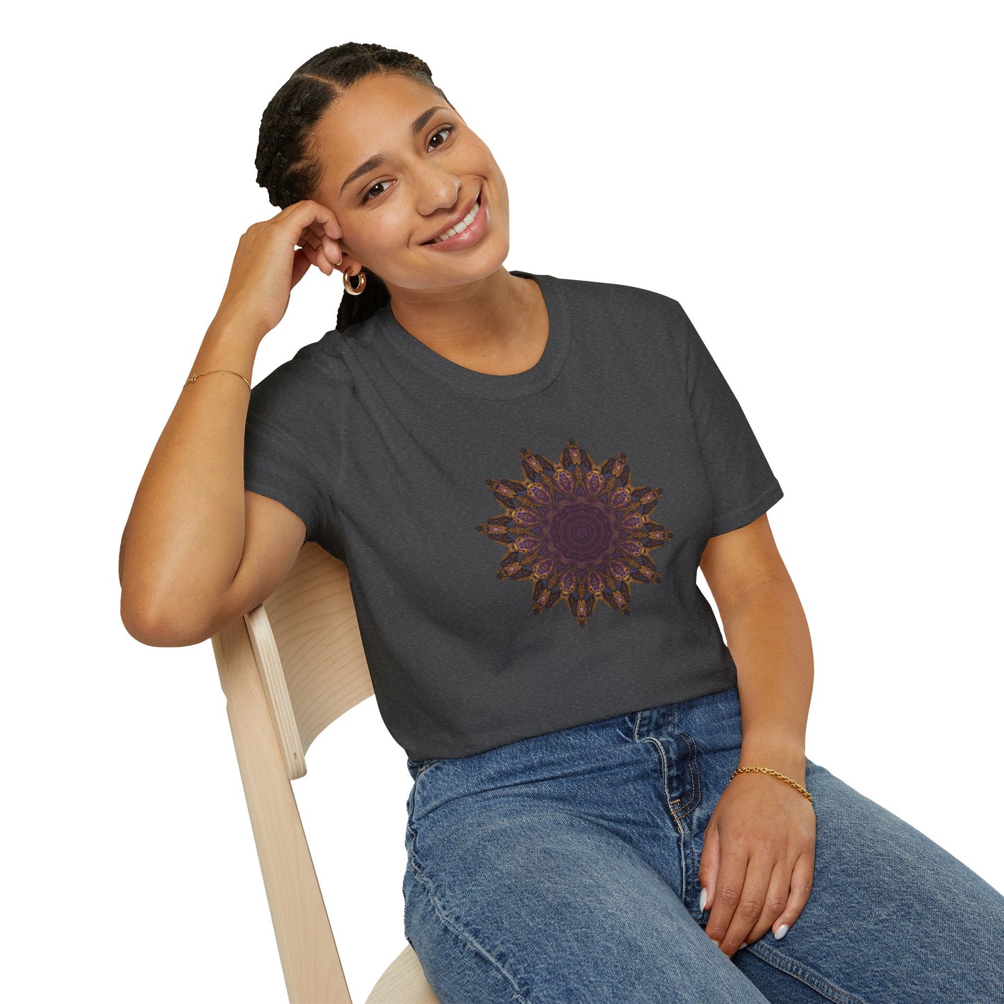 Unisex Softstyle T-Shirt - Love Light Mandalas No.1