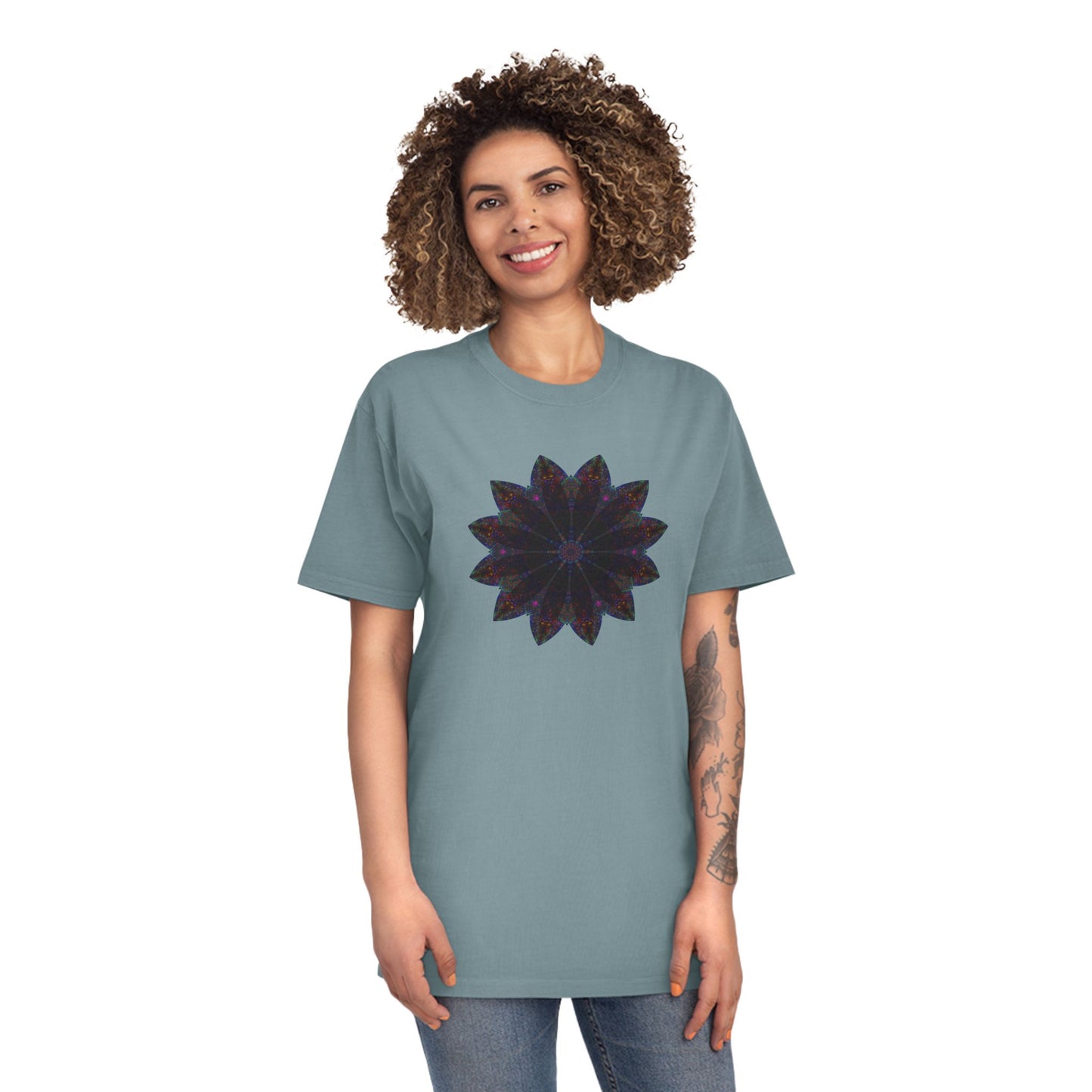 Unisex Faded Shirt - Love Light Mandalas No.25