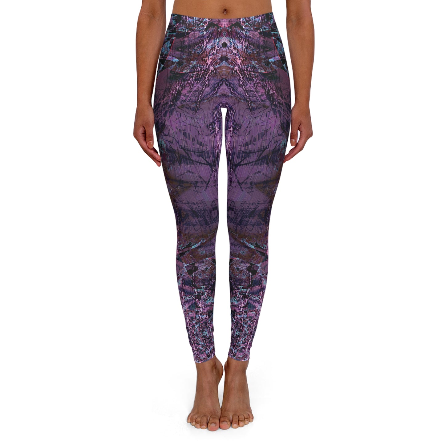 Spandex Leggings - Love Light Fractals No.6b