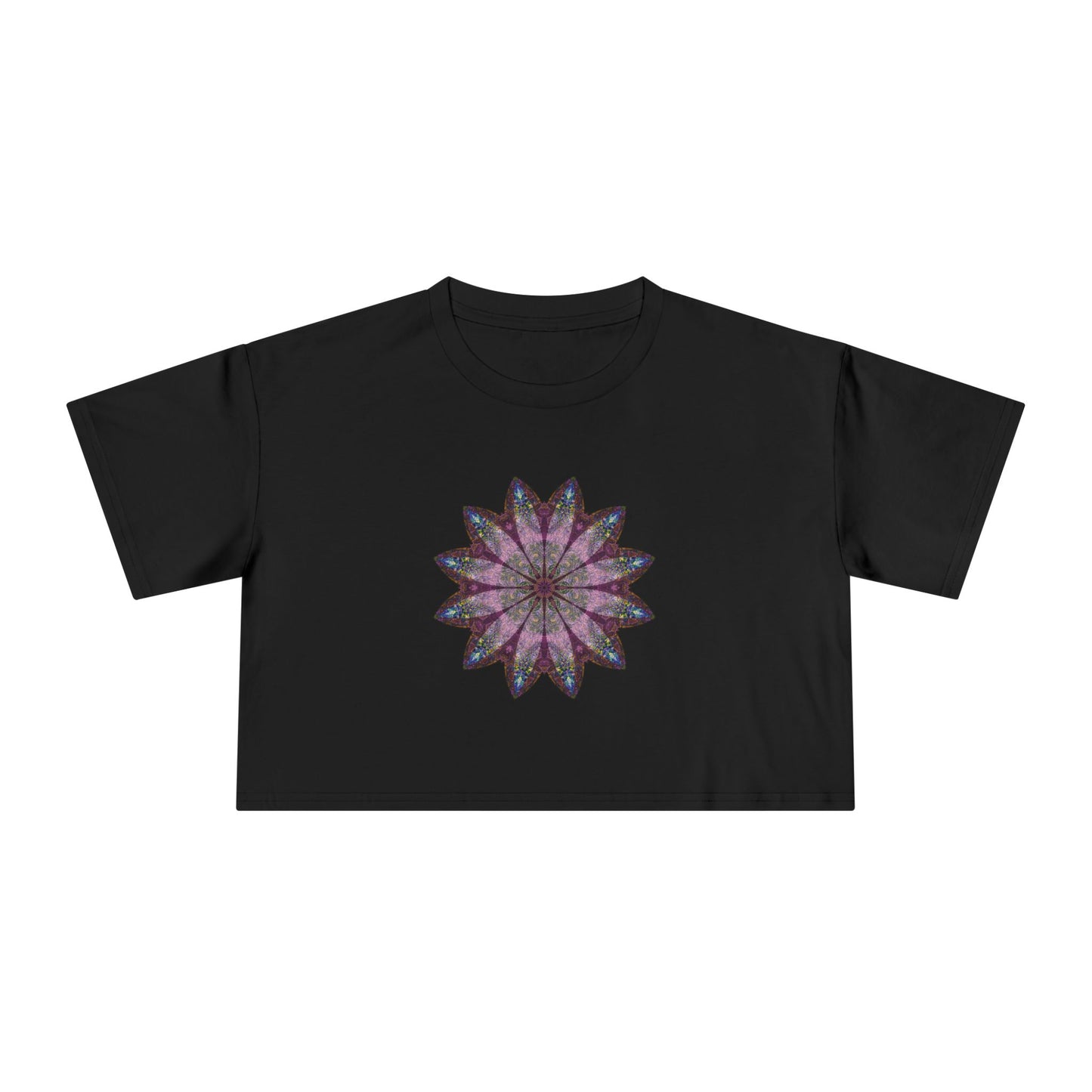 Women's Cropped Tee - Love Light Mandalas No.19