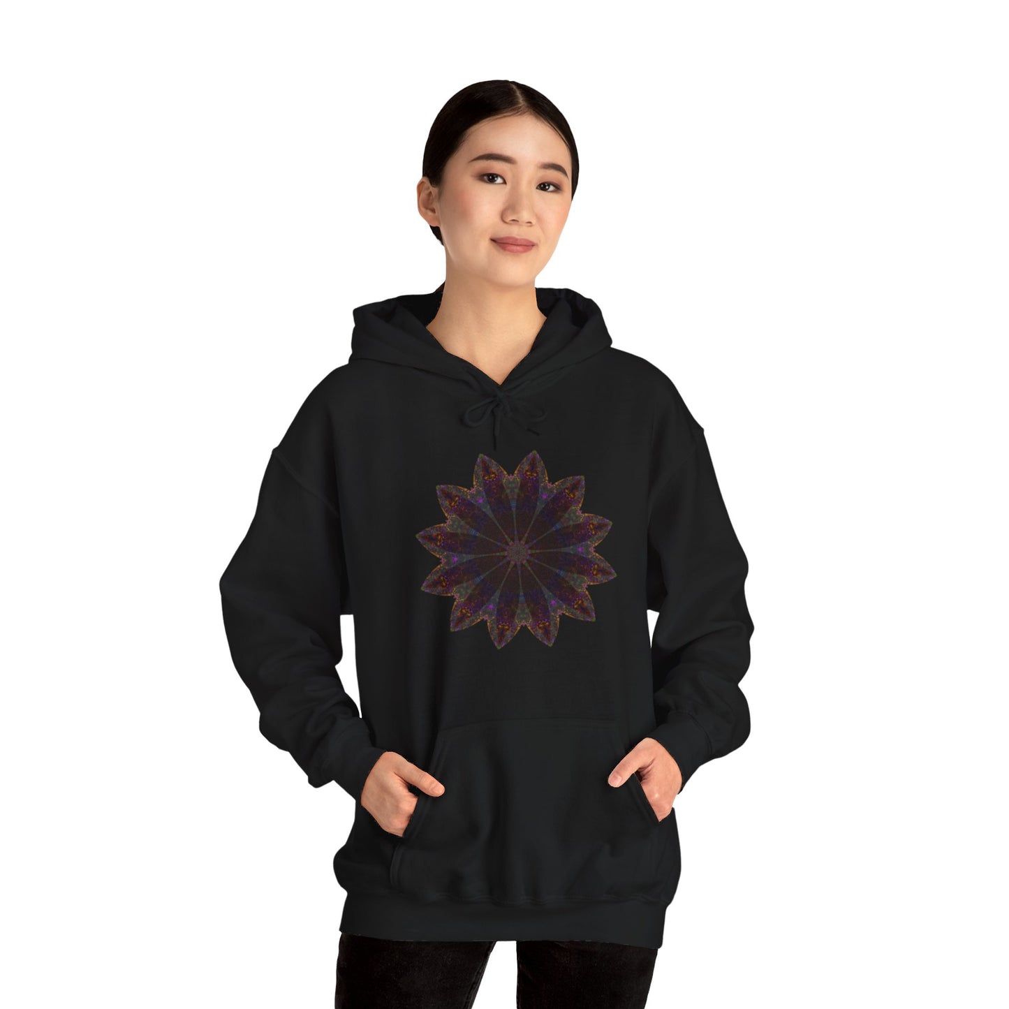 Unisex Heavy Blend™ Hooded Sweatshirt - Love Light Mandalas No.10