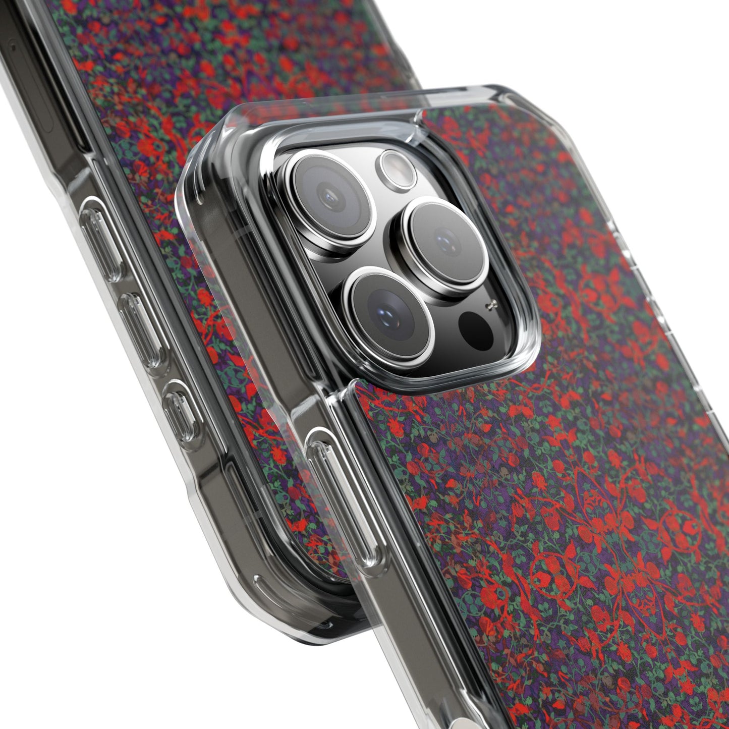 iPhone 16 Magnetic Clear Impact Case - Hidden Weave Series No.25