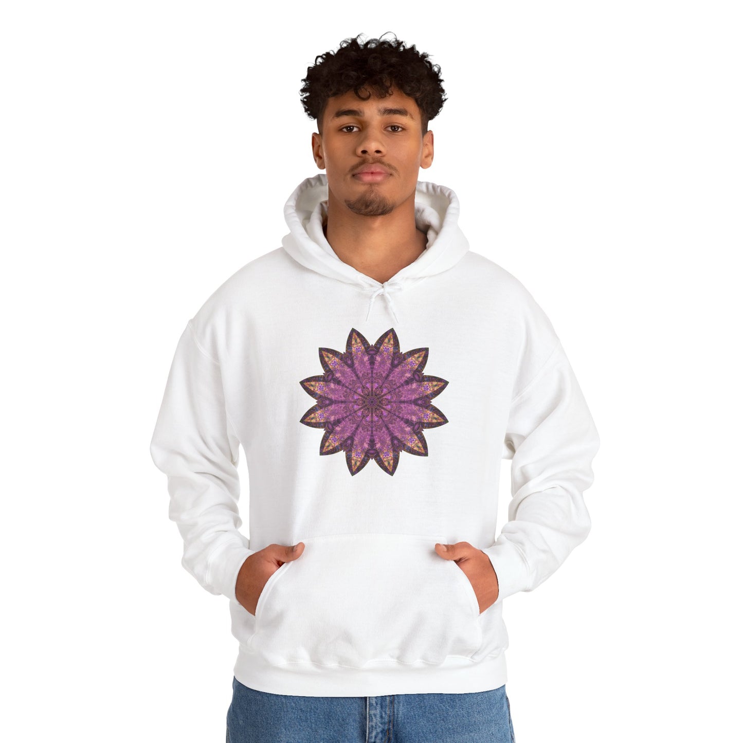 Unisex Heavy Blend™ Hooded Sweatshirt - Love Light Mandalas No.16