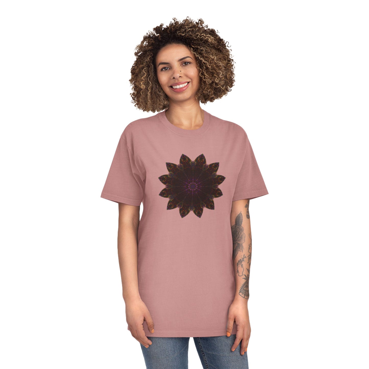 Unisex Faded Shirt - Love Light Mandalas No.12