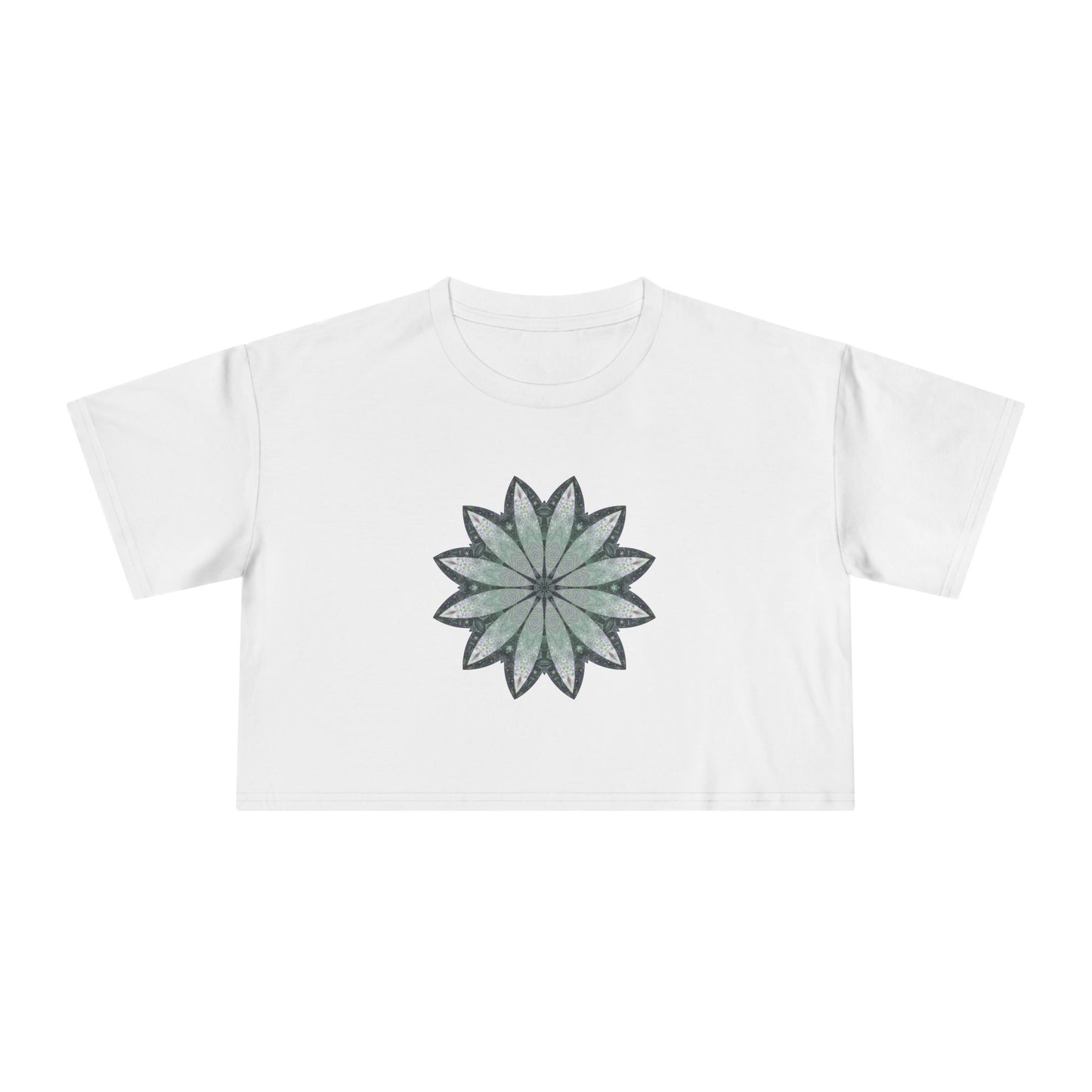 Women's Cropped Tee - Love Light Mandalas No.22