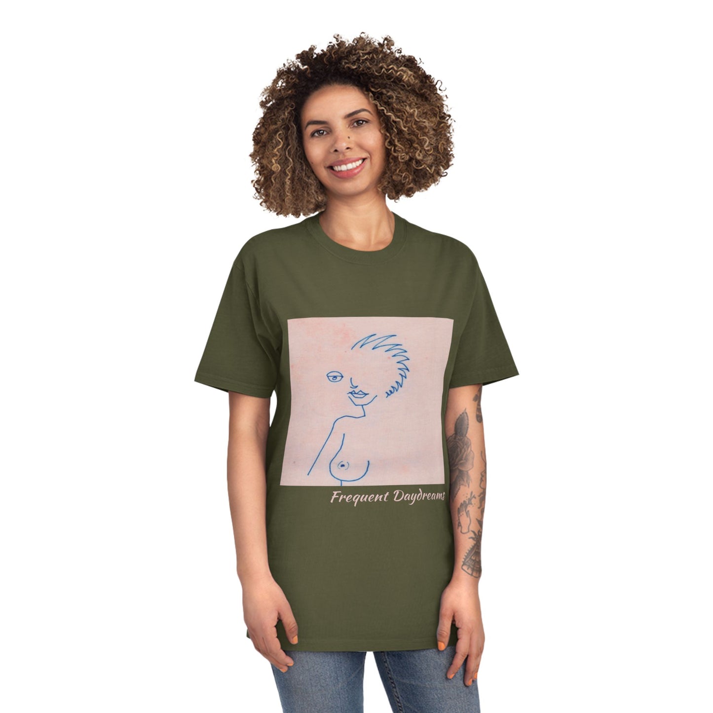 Unisex Faded Shirt - Frequent Daydreams Sketch No.46