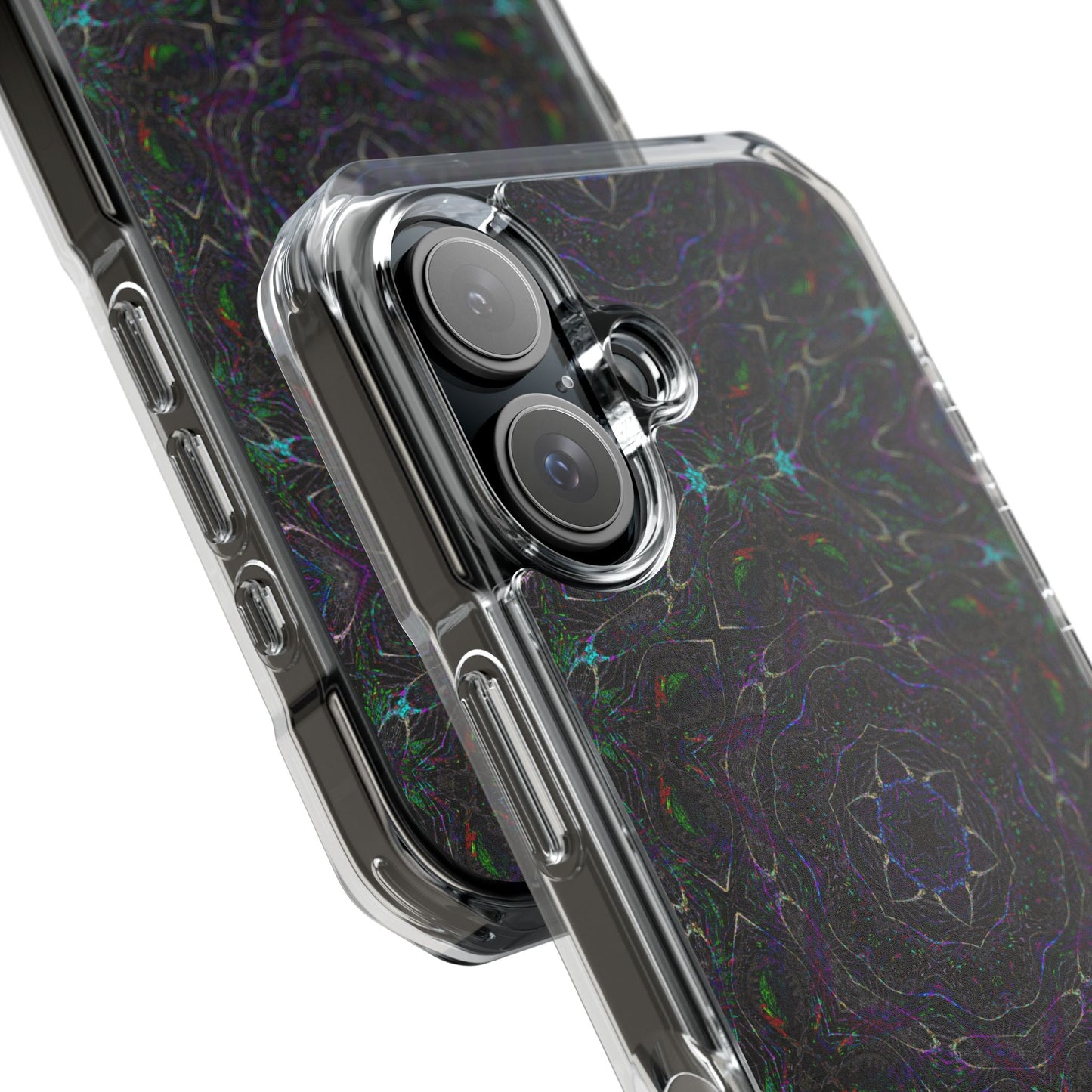iPhone 16 Magnetic Clear Impact Case - P5 Kaleidoscopic No.32