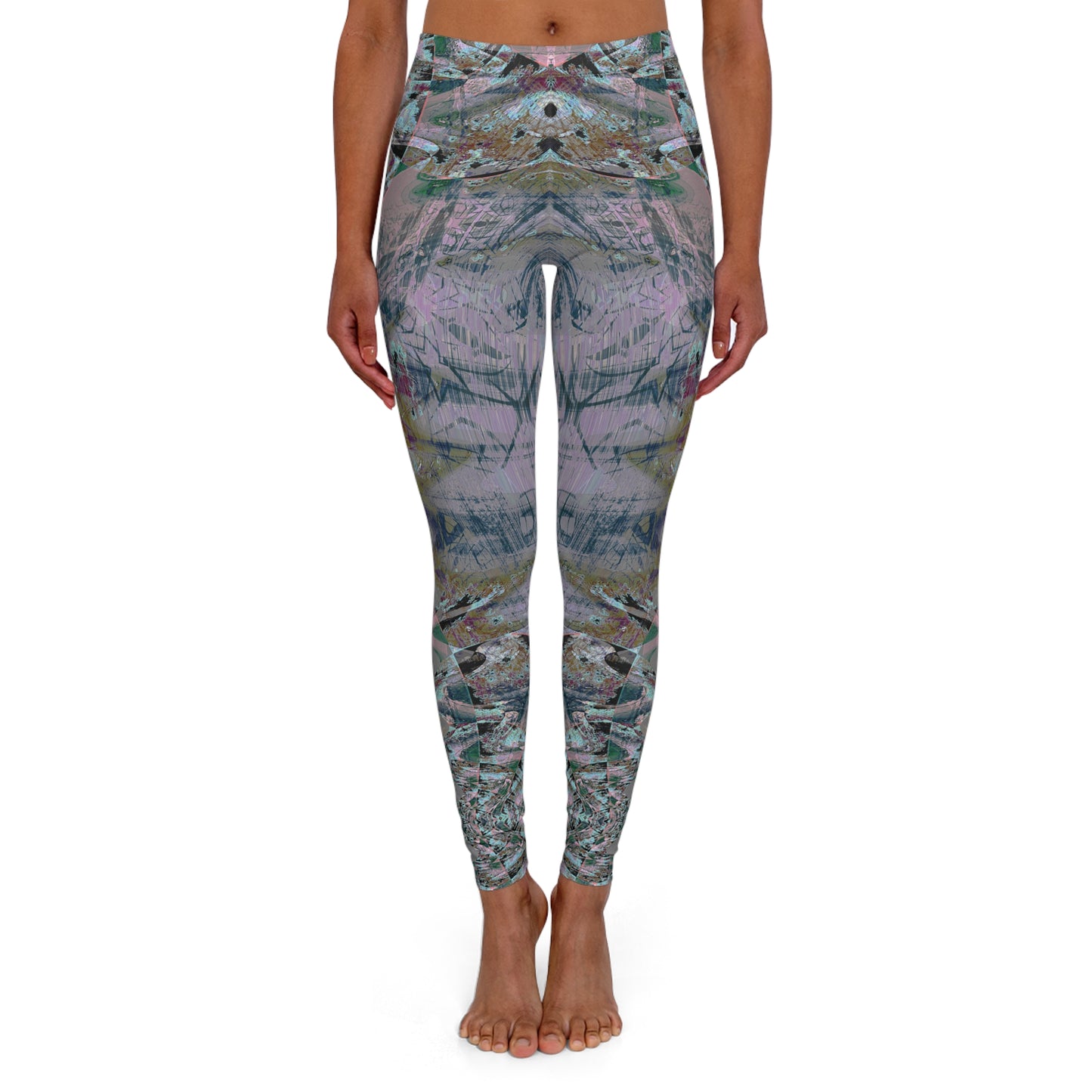 Spandex Leggings - Love Light Fractals No.5b