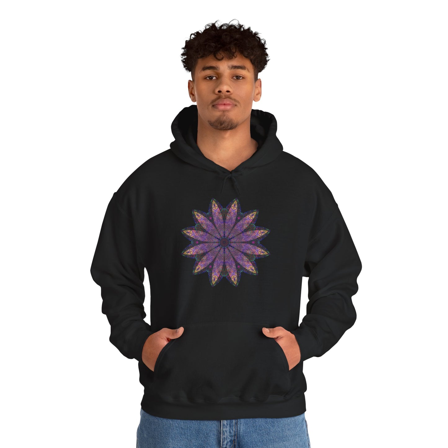 Unisex Heavy Blend™ Hooded Sweatshirt - Love Light Mandalas No.24