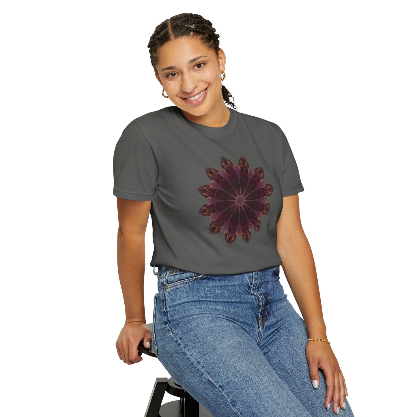 Unisex Garment-Dyed T-shirt - Love Light Mandalas No.5
