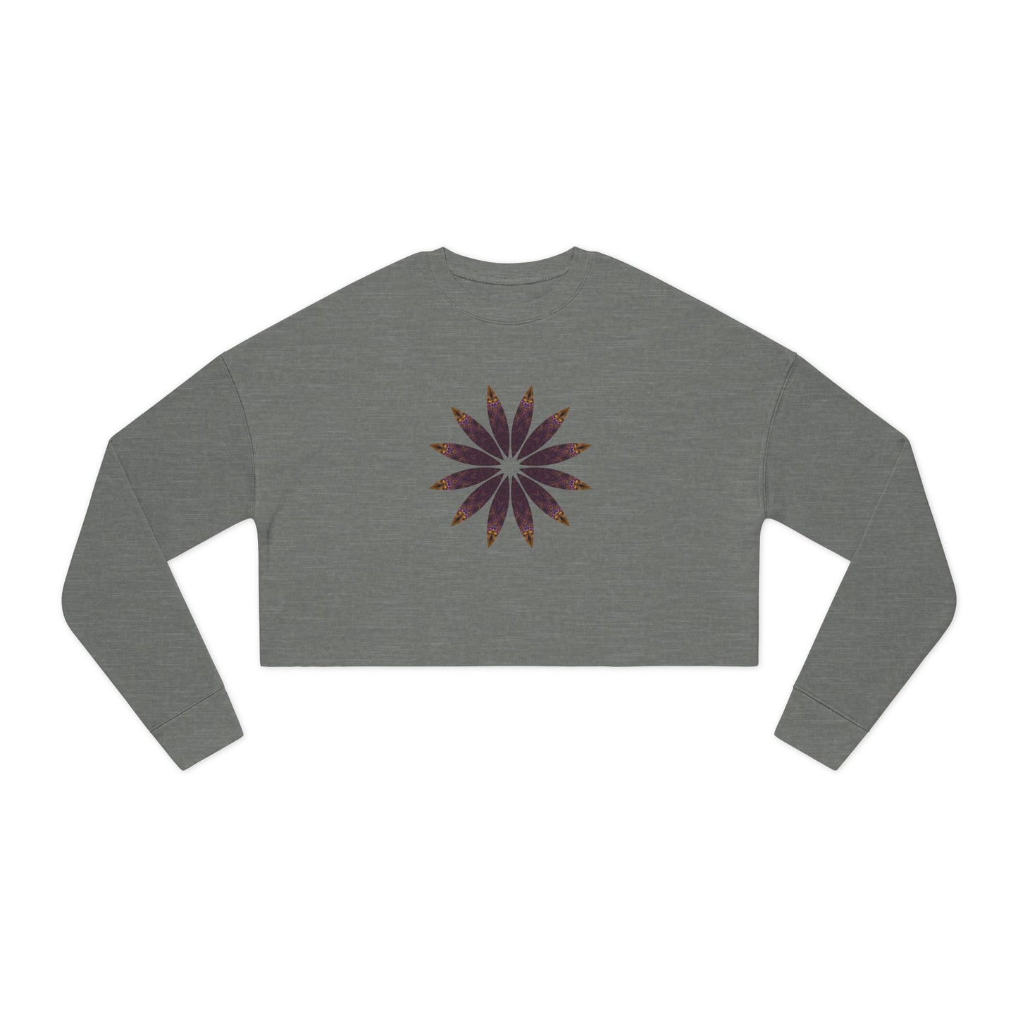 Women's Cropped Sweatshirt - Love Light Mandalas No.2