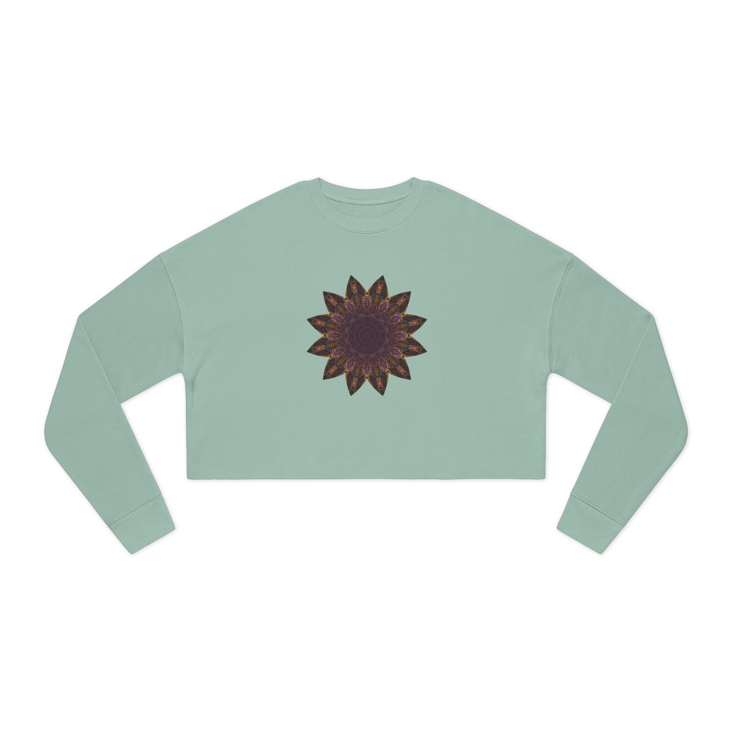Women's Cropped Sweatshirt - Love Light Mandalas No.1